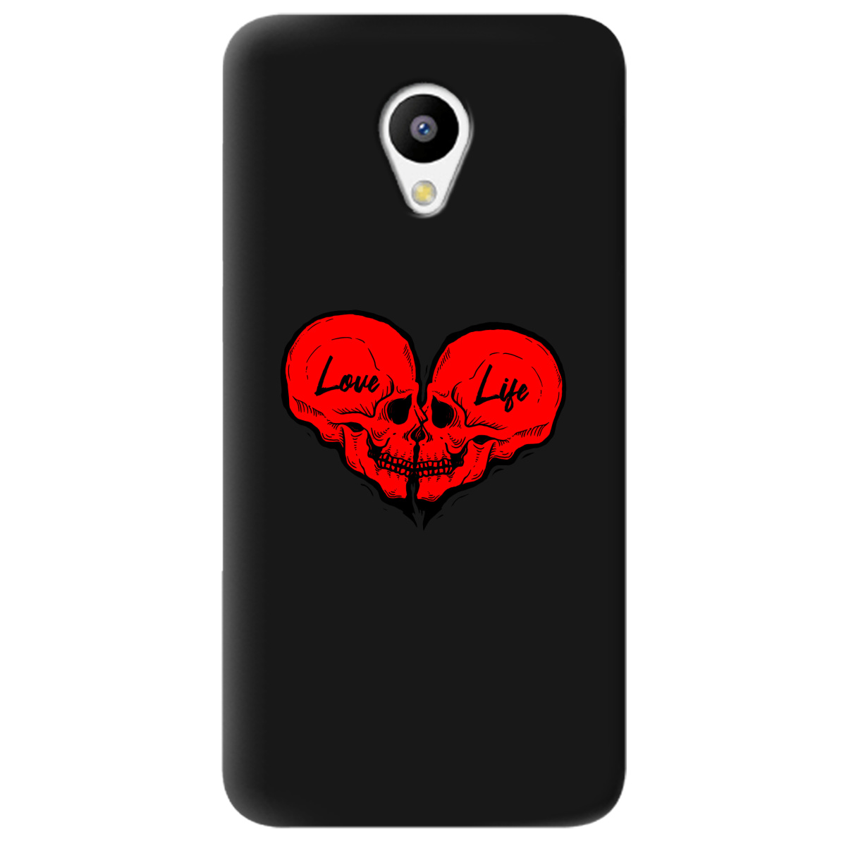 Чохол для Meizu M3/M3s чорний матовий soft touch Love-Live - фото 1
