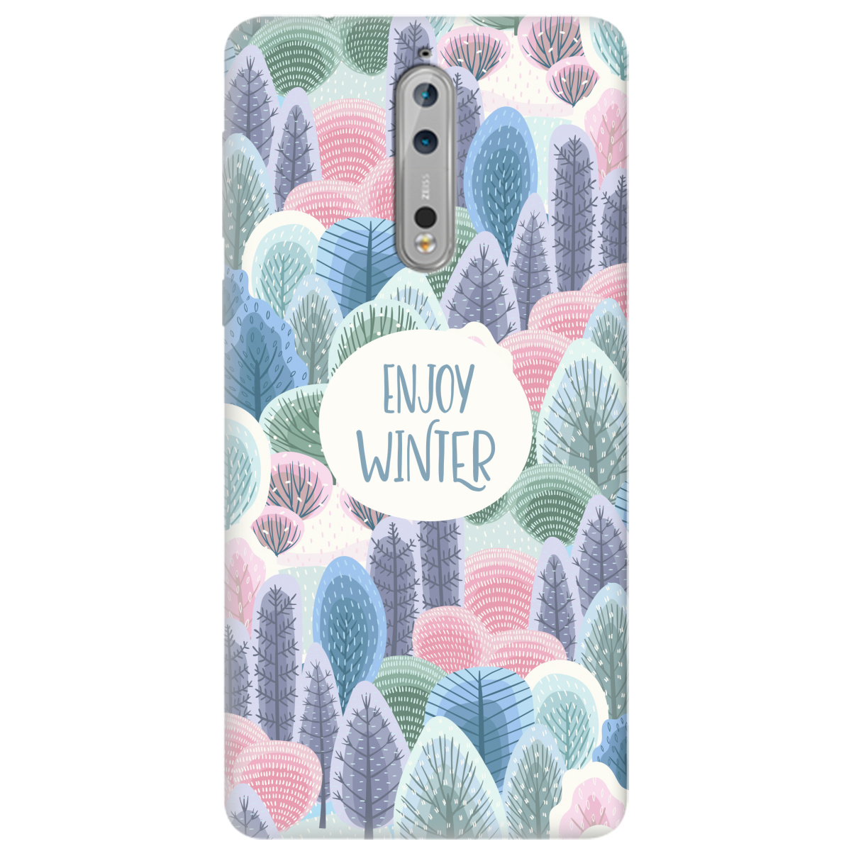 Чехол для Nokia 8 Enjoy winter - фото 1