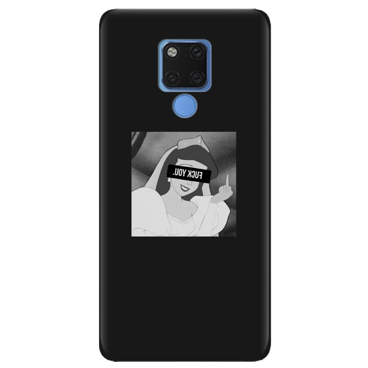 Чехол для Huawei Mate 20 X черный матовый soft touch You - фото 1