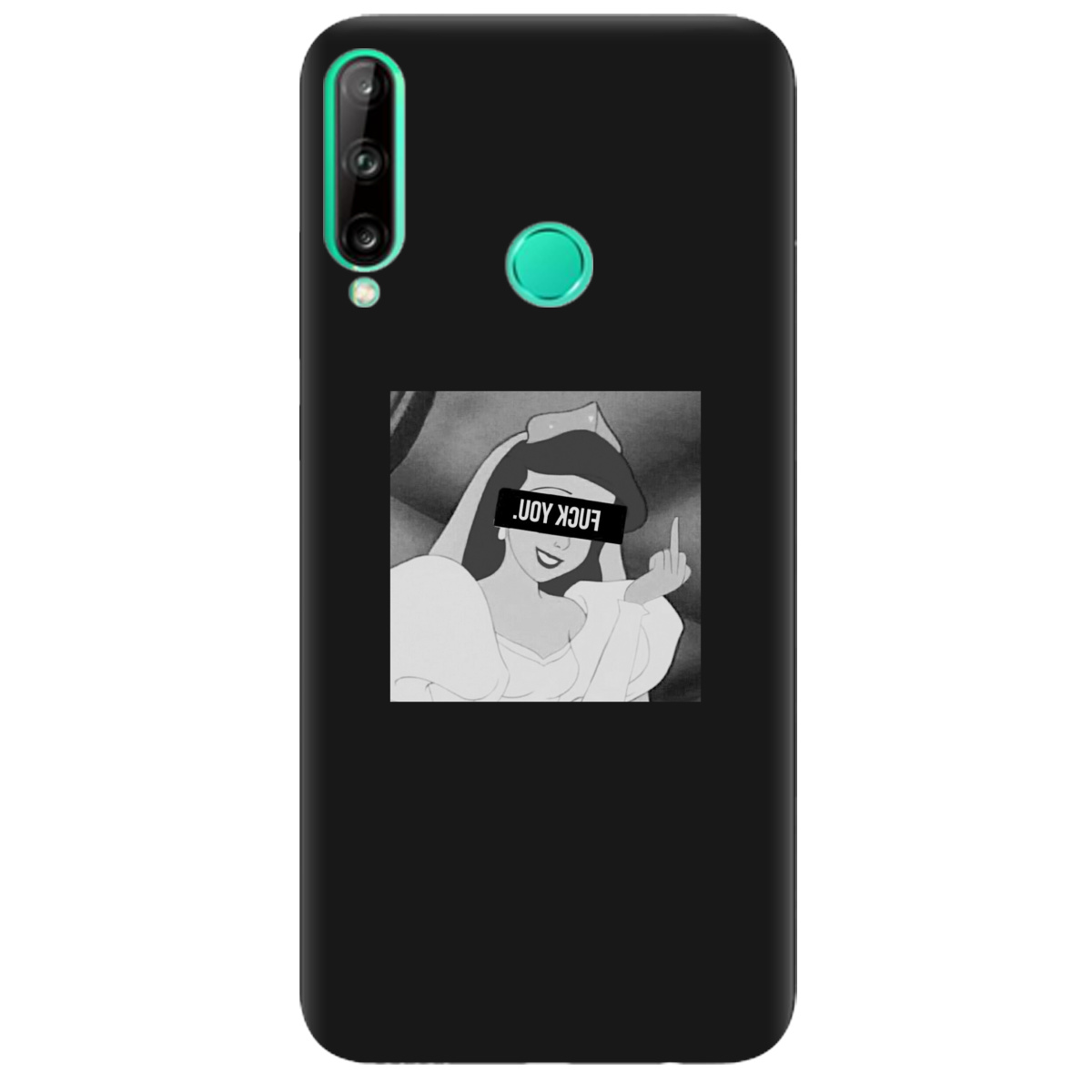 Чехол для Huawei P40 Lite e черный матовый soft touch You - фото 1