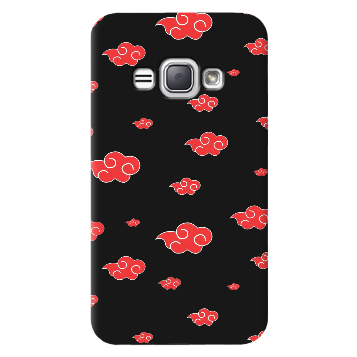 Чохол для Samsung Galaxy J1 2016 чорний матовий soft touch Akatsuki - фото 1