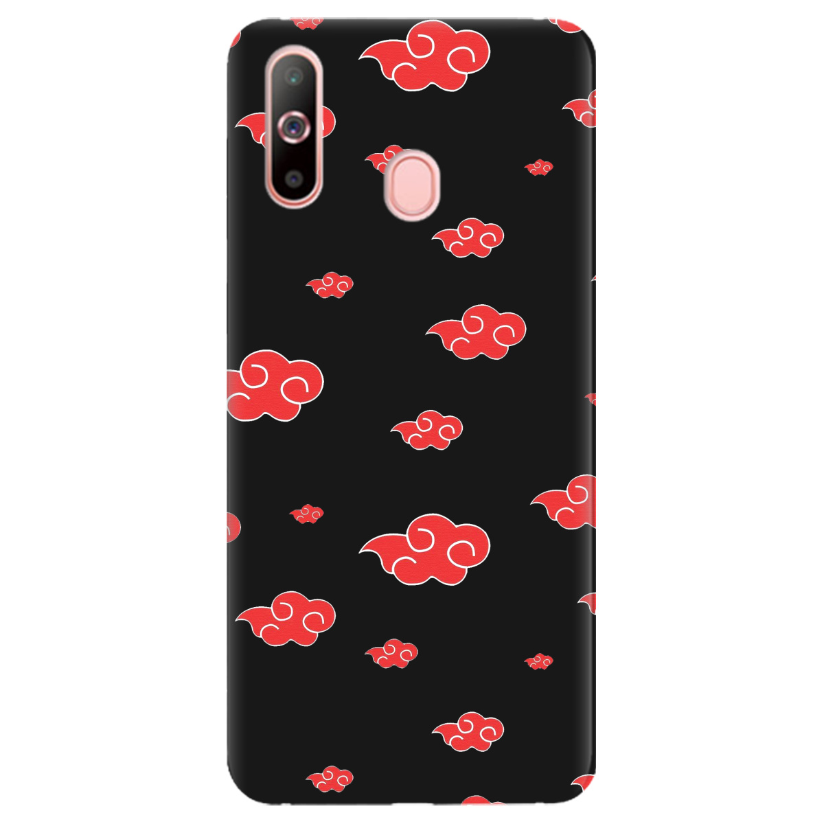 Чохол для Samsung Galaxy A60 чорний матовий soft touch Akatsuki - фото 1