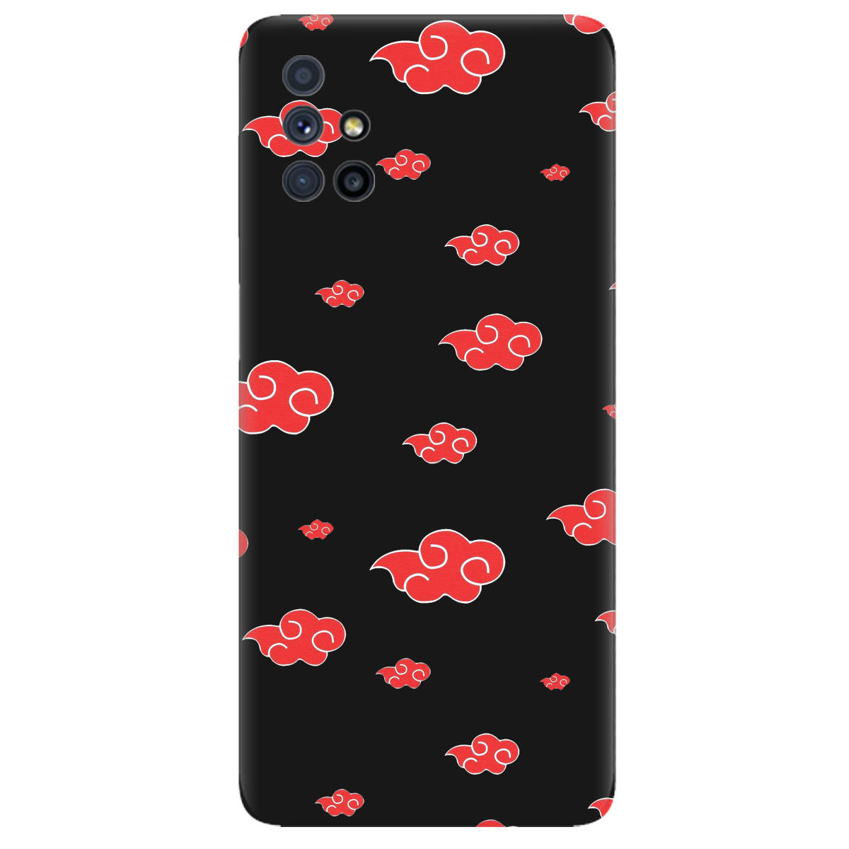 Чехол для Samsung Galaxy M51 черный матовый soft touch Akatsuki - фото 1