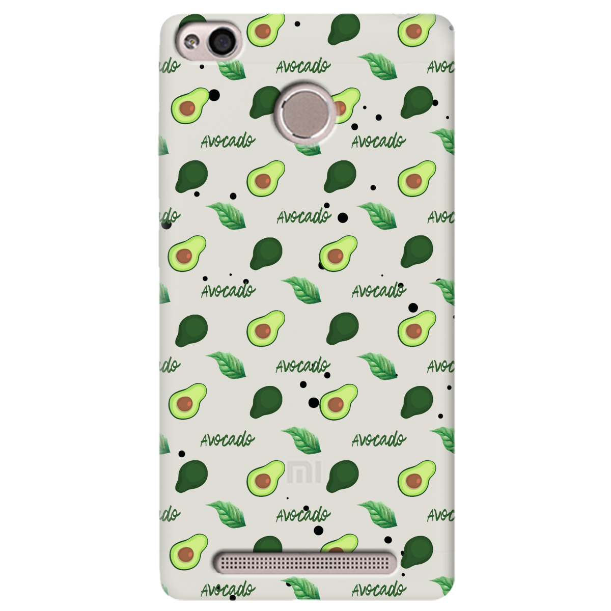 Чехол для Xiaomi Redmi 3S Pro / Prime полупрозрачный матовый soft touch Avocado - фото 1