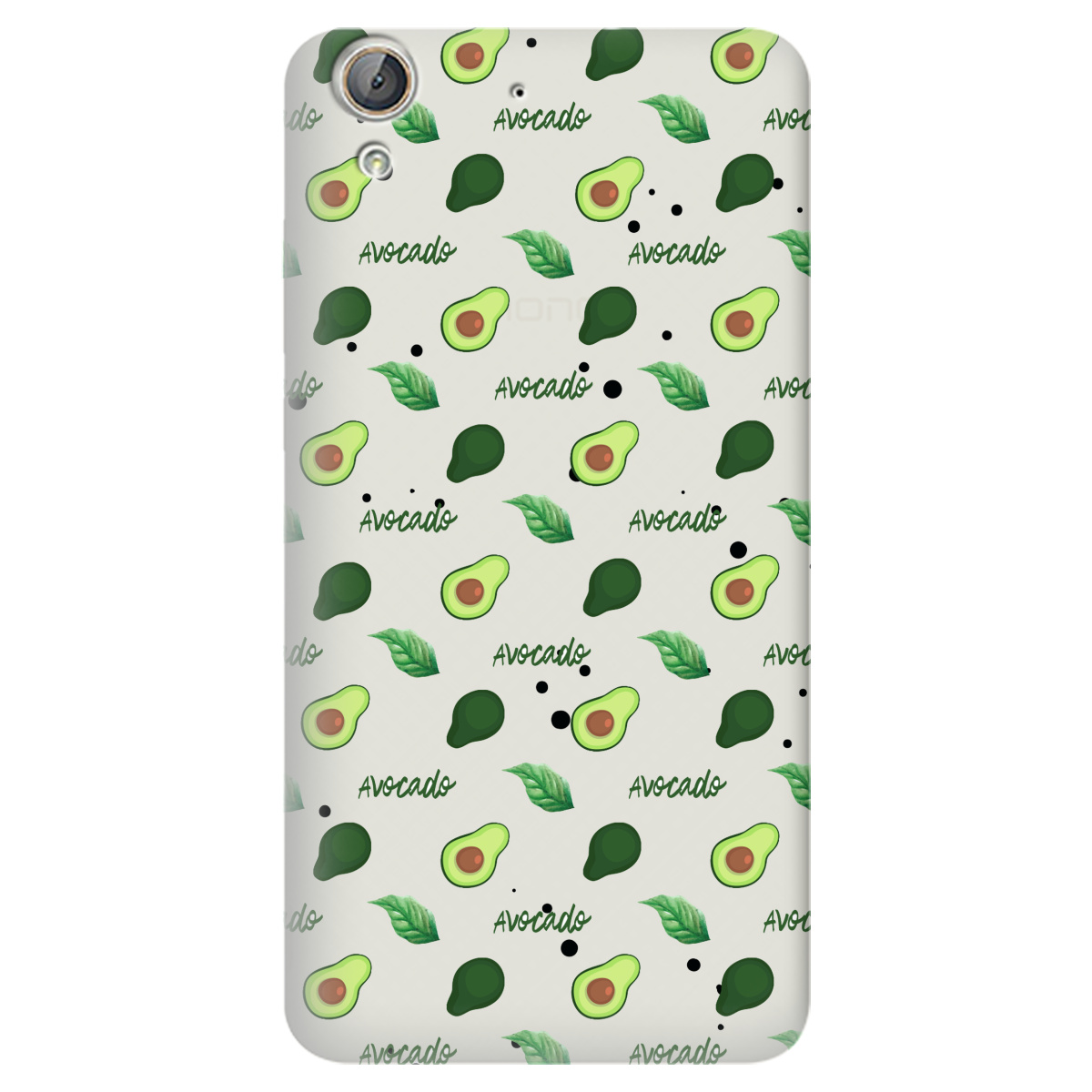 Чехол для Huawei Y6 II полупрозрачный матовый soft touch Avocado - фото 1