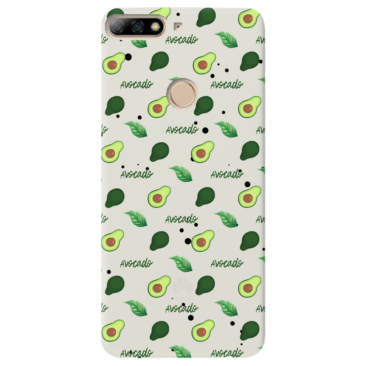 Чехол для Huawei Y6 Prime 2018 полупрозрачный матовый soft touch Avocado - фото 1