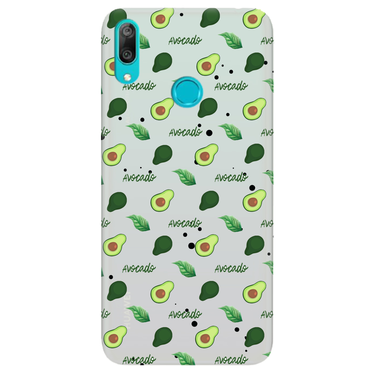 Чохол для Huawei Y7 2019 напівпрозорий матовий soft touch Avocado - фото 1