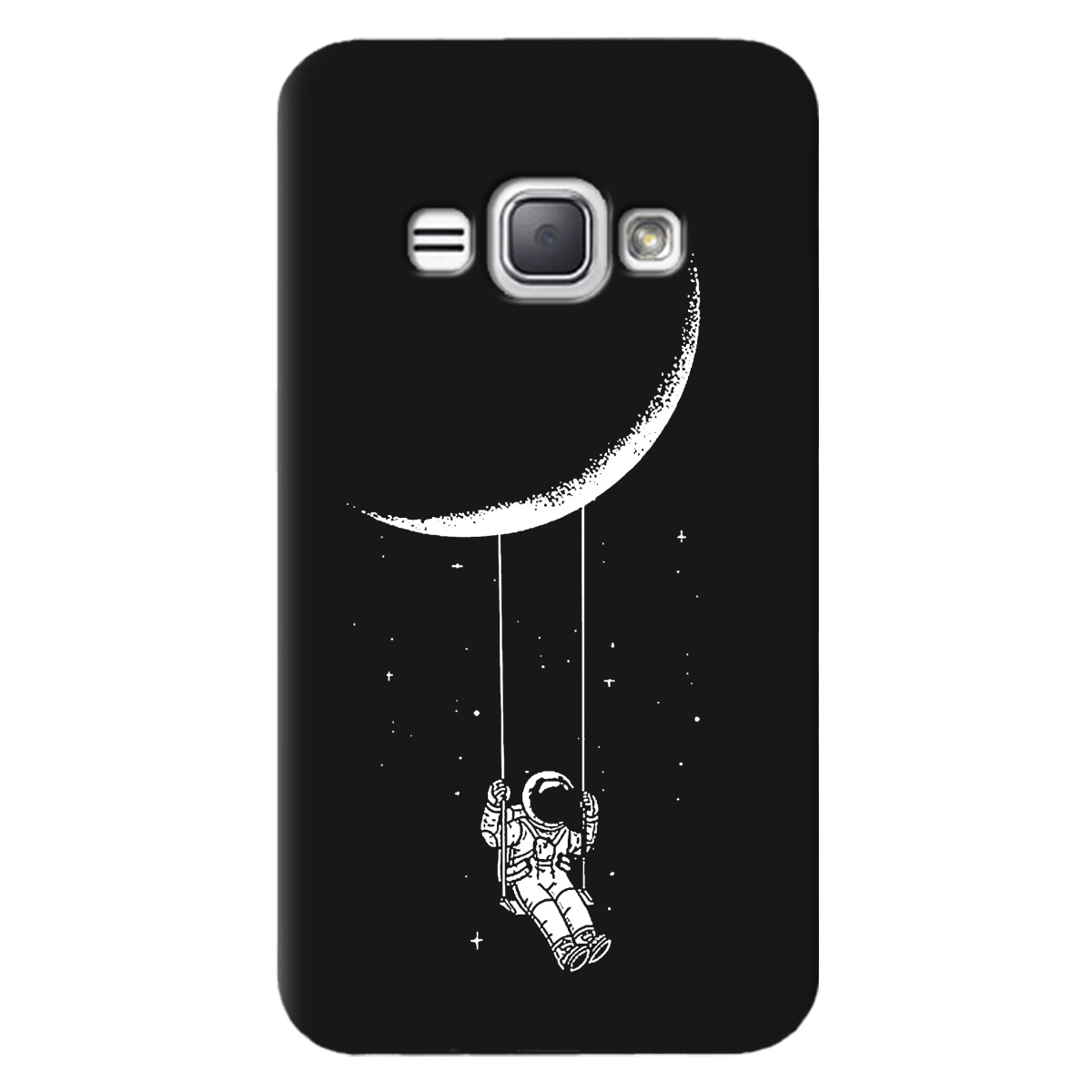 Чохол для Samsung Galaxy J1 2016 чорний матовий soft touch Swing - фото 1