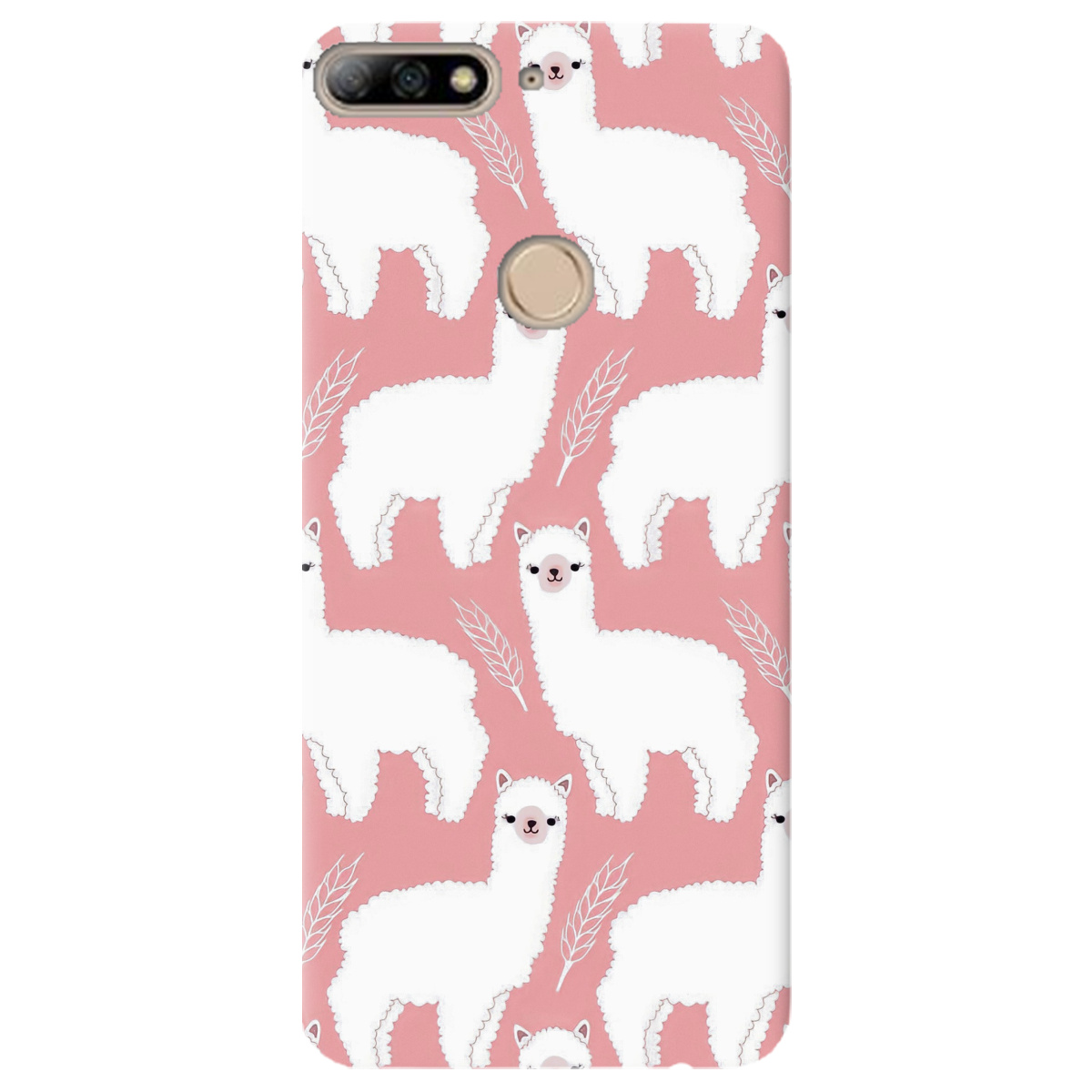 Чехол для Huawei Y7 Prime 2018 Сute alpaca - фото 1