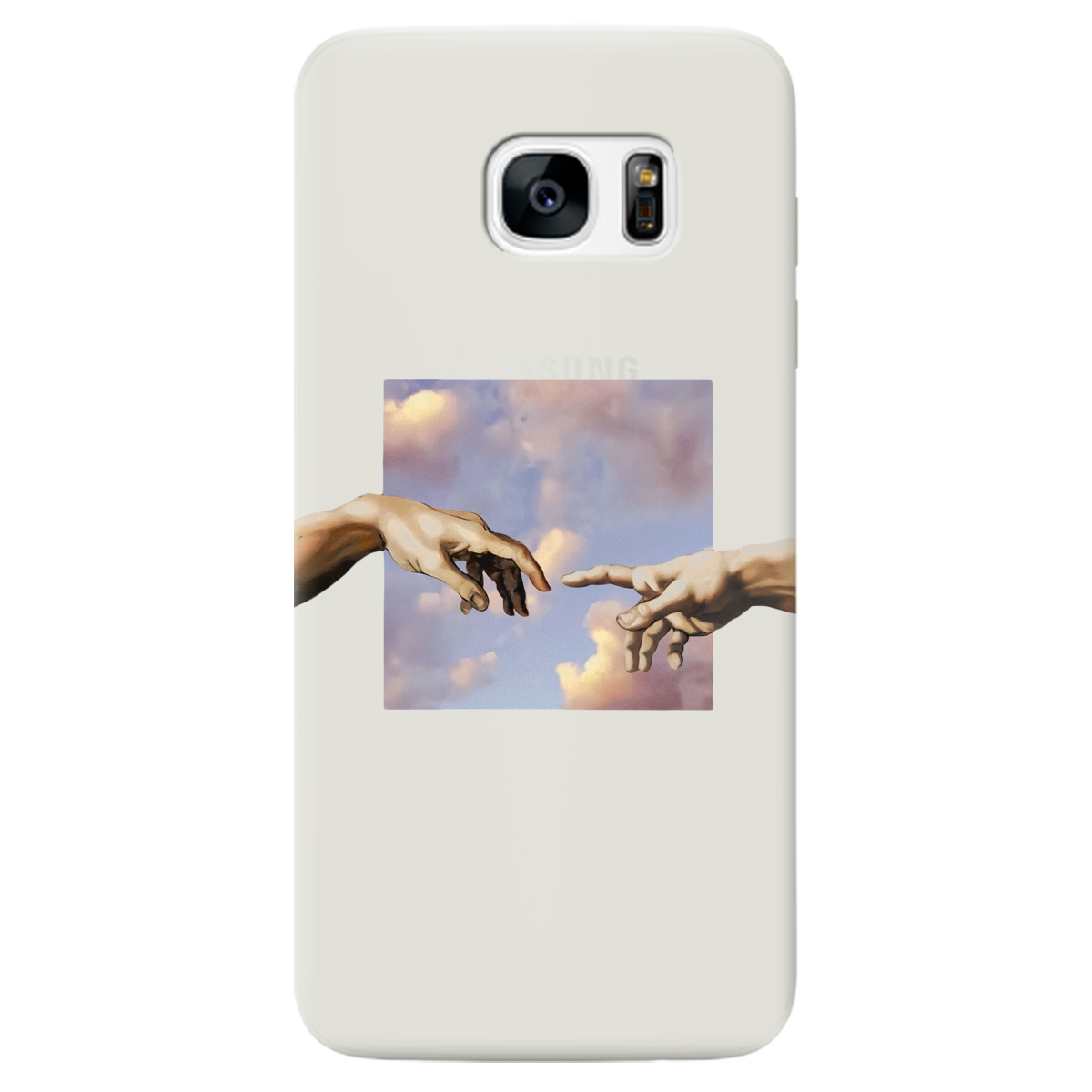 Чохол для Samsung Galaxy S7 Edge напівпрозорий матовий soft touch Hands - фото 1