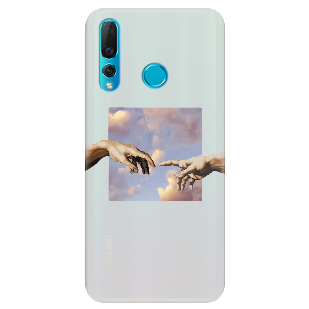 Чохол для Huawei Nova 4 напівпрозорий матовий soft touch Hands - фото 1