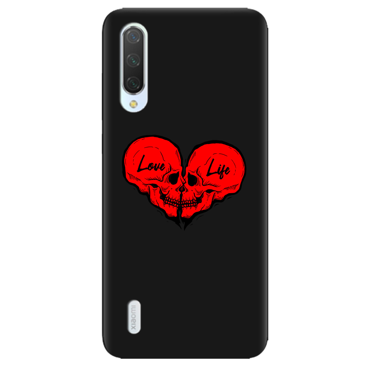 Чохол для Xiaomi Mi 9 Lite чорний матовий soft touch Love-Live - фото 1