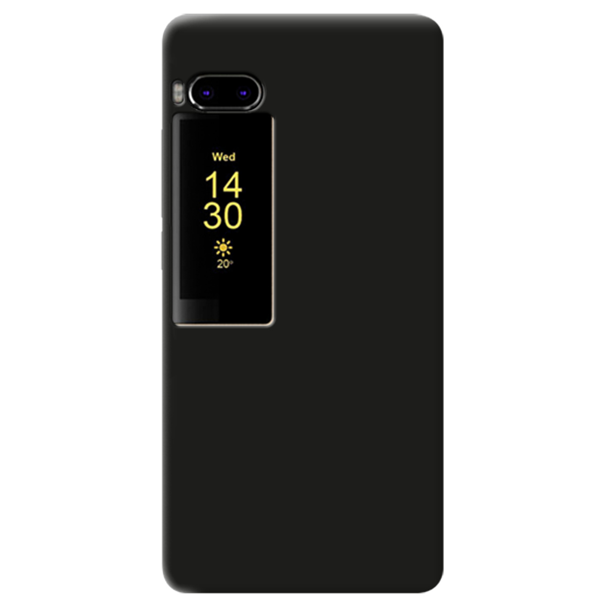 Чехол для Meizu Pro 7 черный матовый soft touch - фото 1