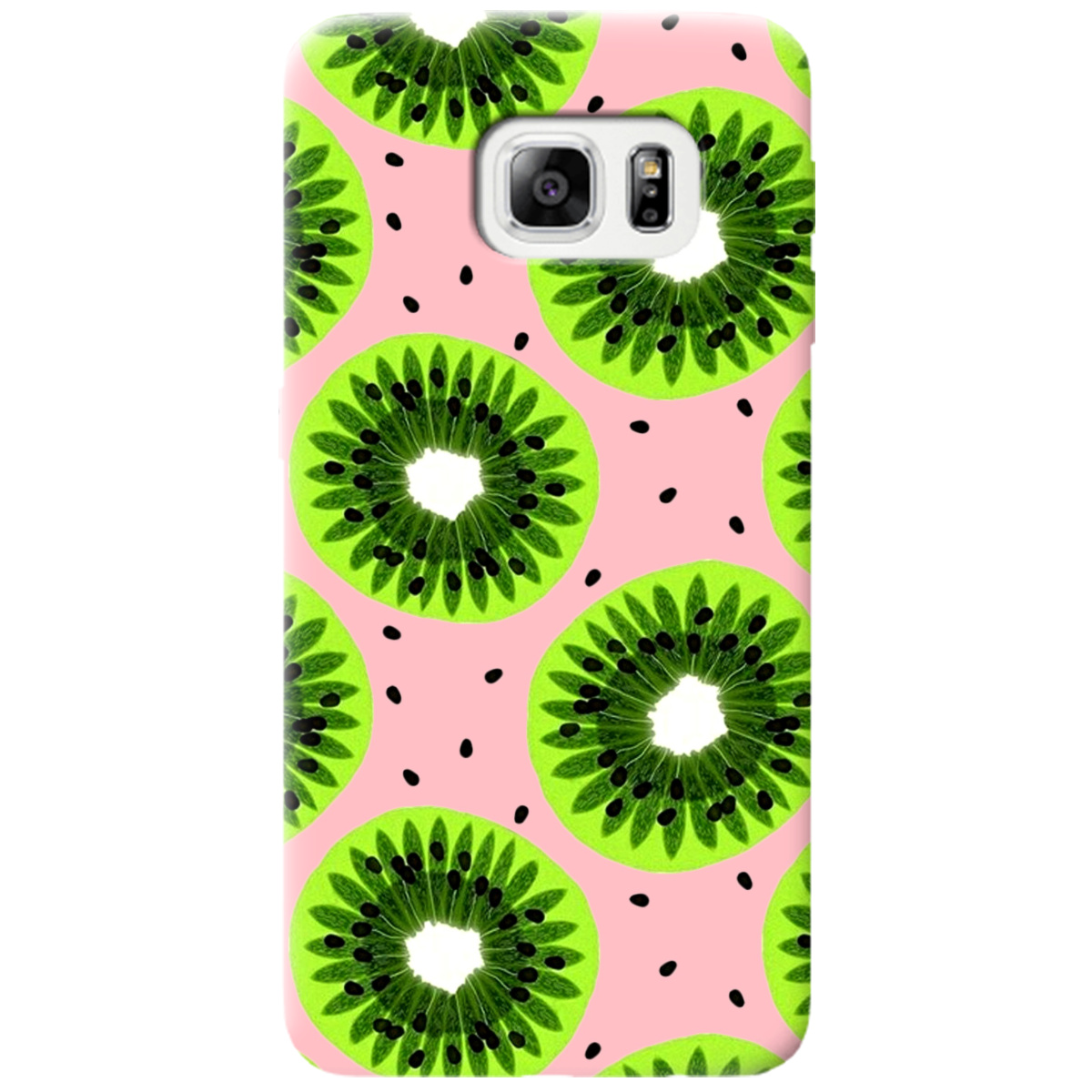 Чехол для Samsung Galaxy S6 нежно-розовый матовый soft touch Kiwi - фото 1
