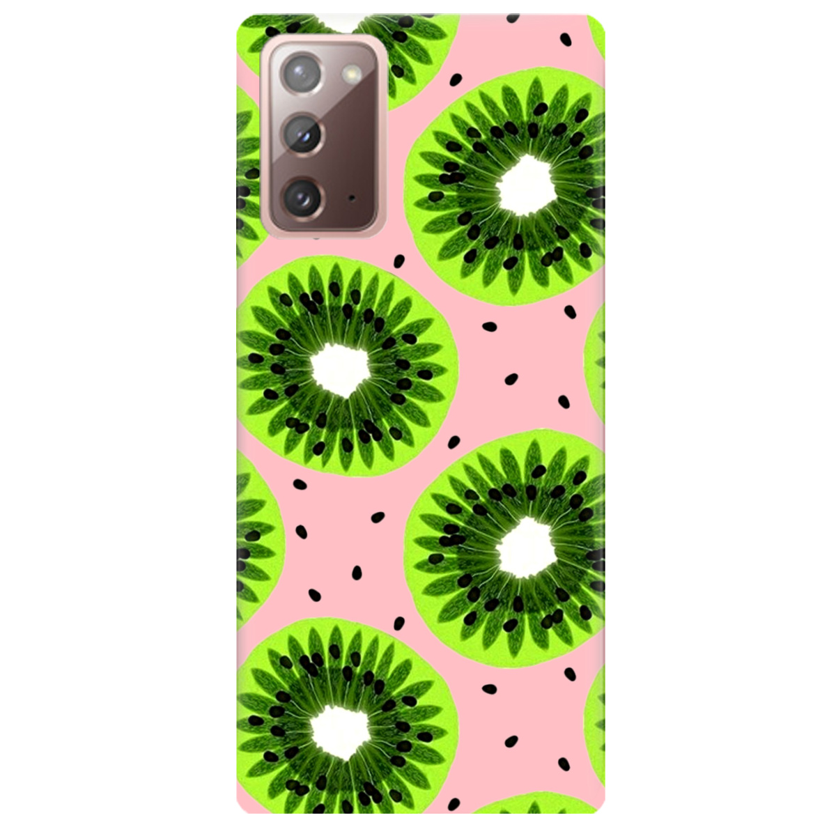 Чехол для Samsung Galaxy Note 20 нежно-розовый матовый soft touch Kiwi - фото 1