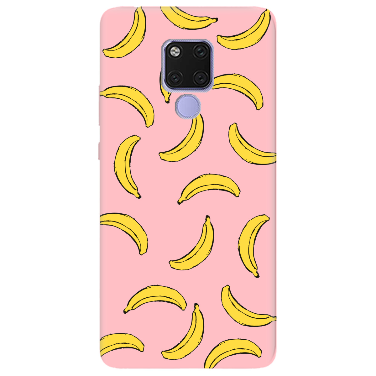 Чохол для Huawei Mate 20 ніжно-рожевий матовий soft touch Banana paradise - фото 1