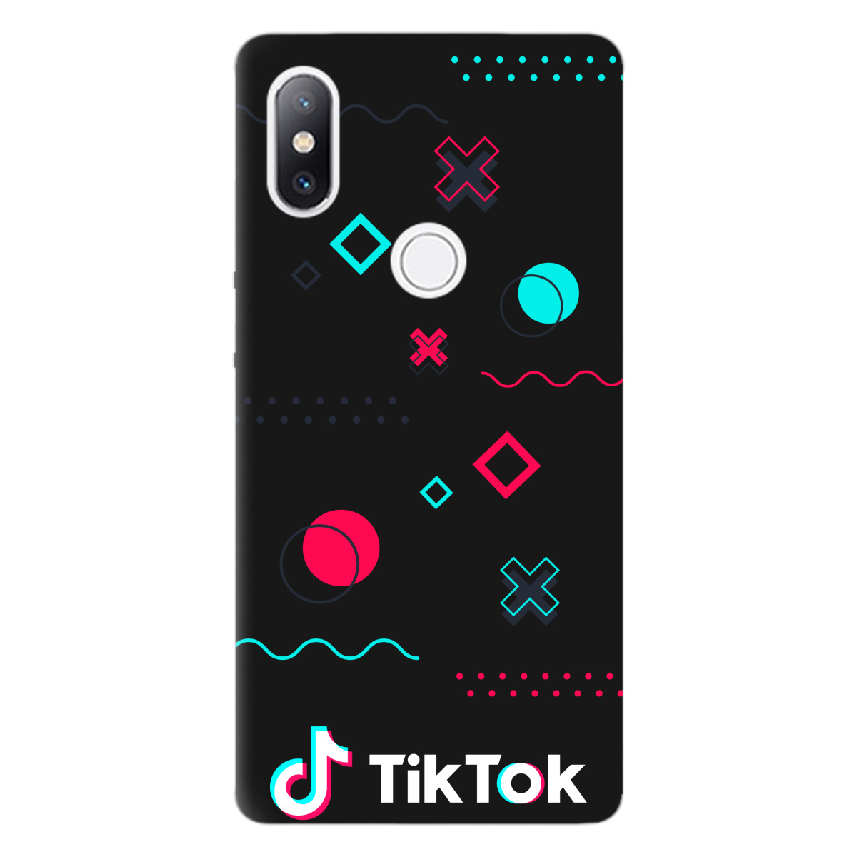 Чохол для Xiaomi Mi Mix 2S чорний матовий soft touch TikTok - фото 1