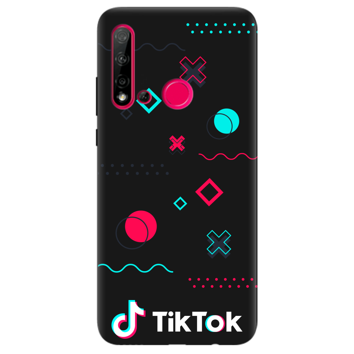 Чохол для Huawei P20 Lite 2019 чорний матовий soft touch TikTok - фото 1