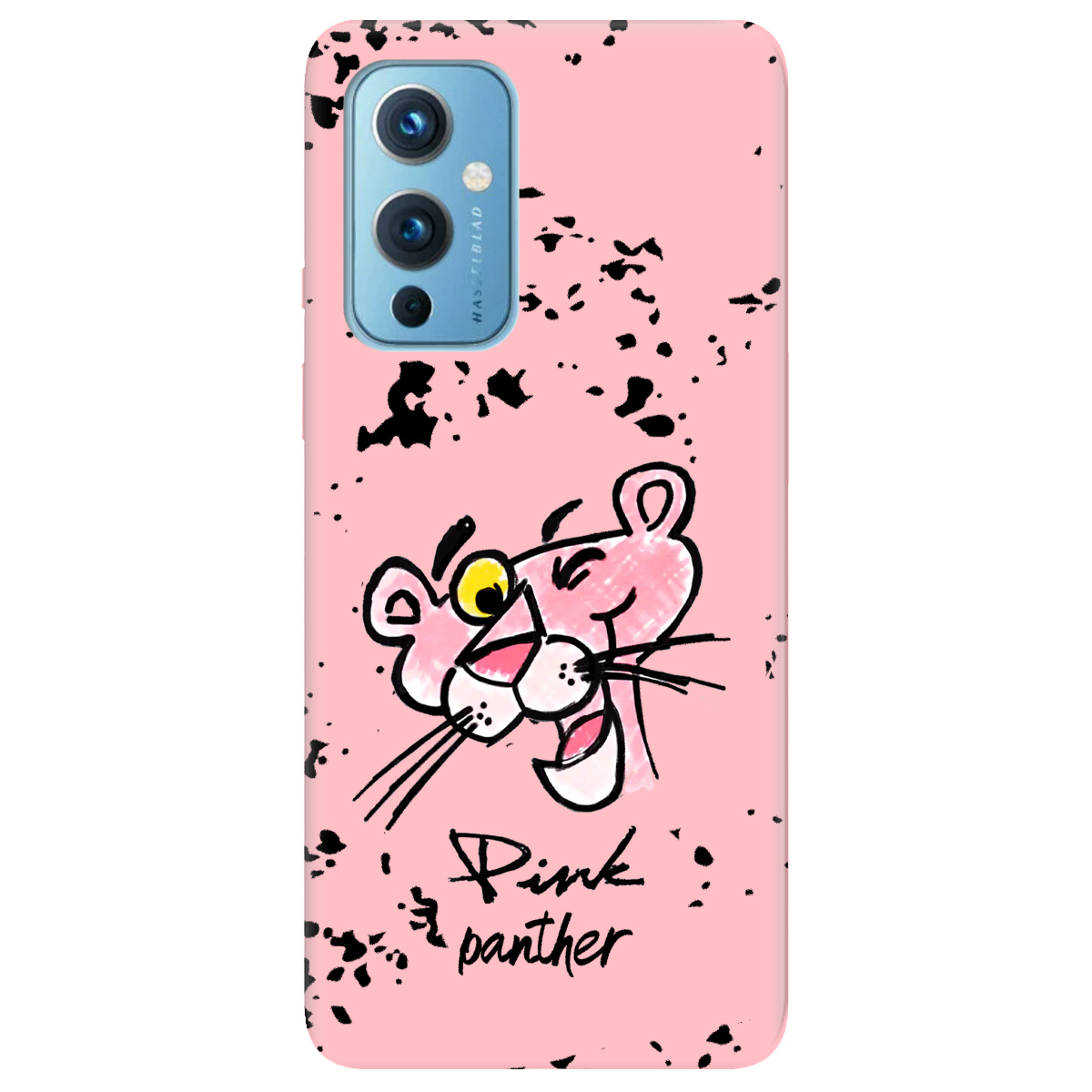 Чехол для OnePlus 9 нежно-розовый матовый soft touch Pink Panther - фото 1