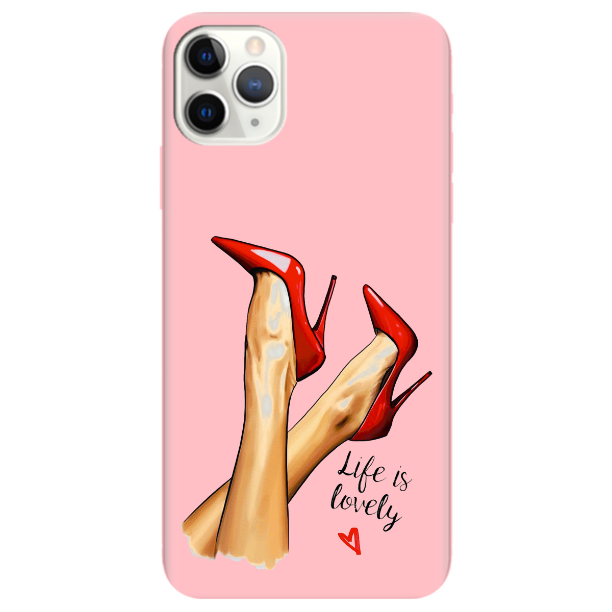 Чехол для Apple iPhone 11 Pro Max нежно-розовый матовый soft touch Lovely - фото 1