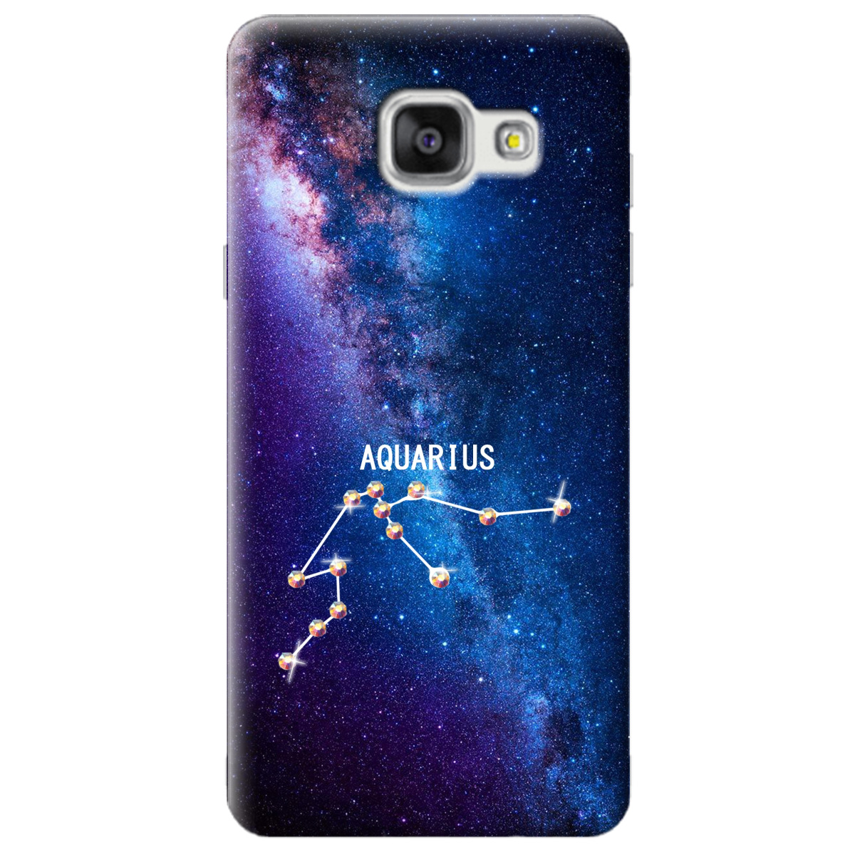 Чехол для Samsung Galaxy A5 2016 Aquarius (Водолей) со стразами - фото 1