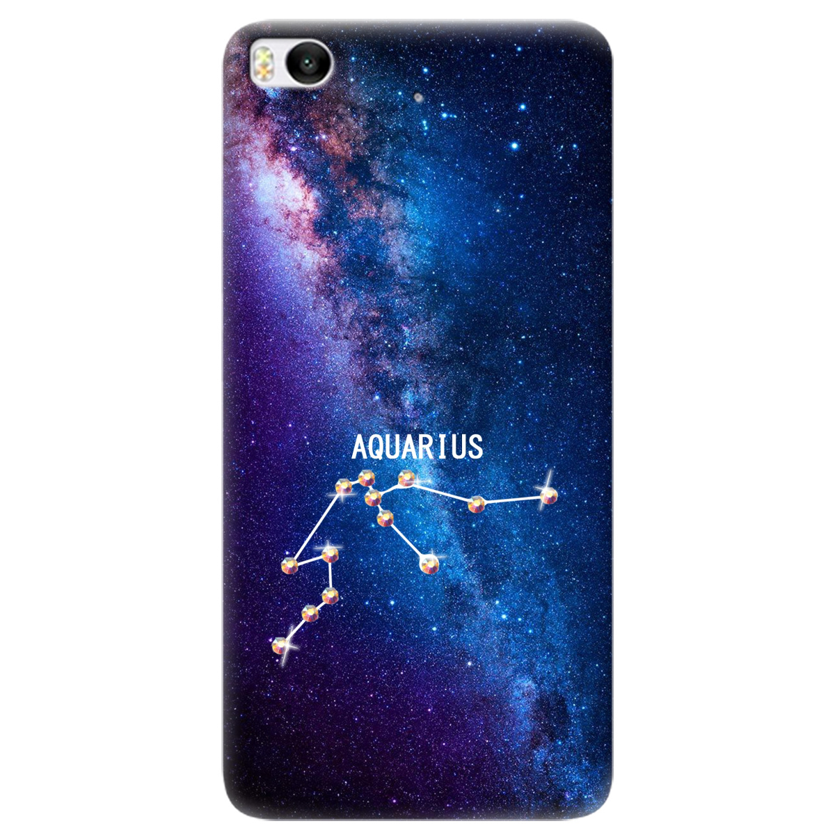 Чехол для Xiaomi Mi 5s Aquarius (Водолей) со стразами - фото 1