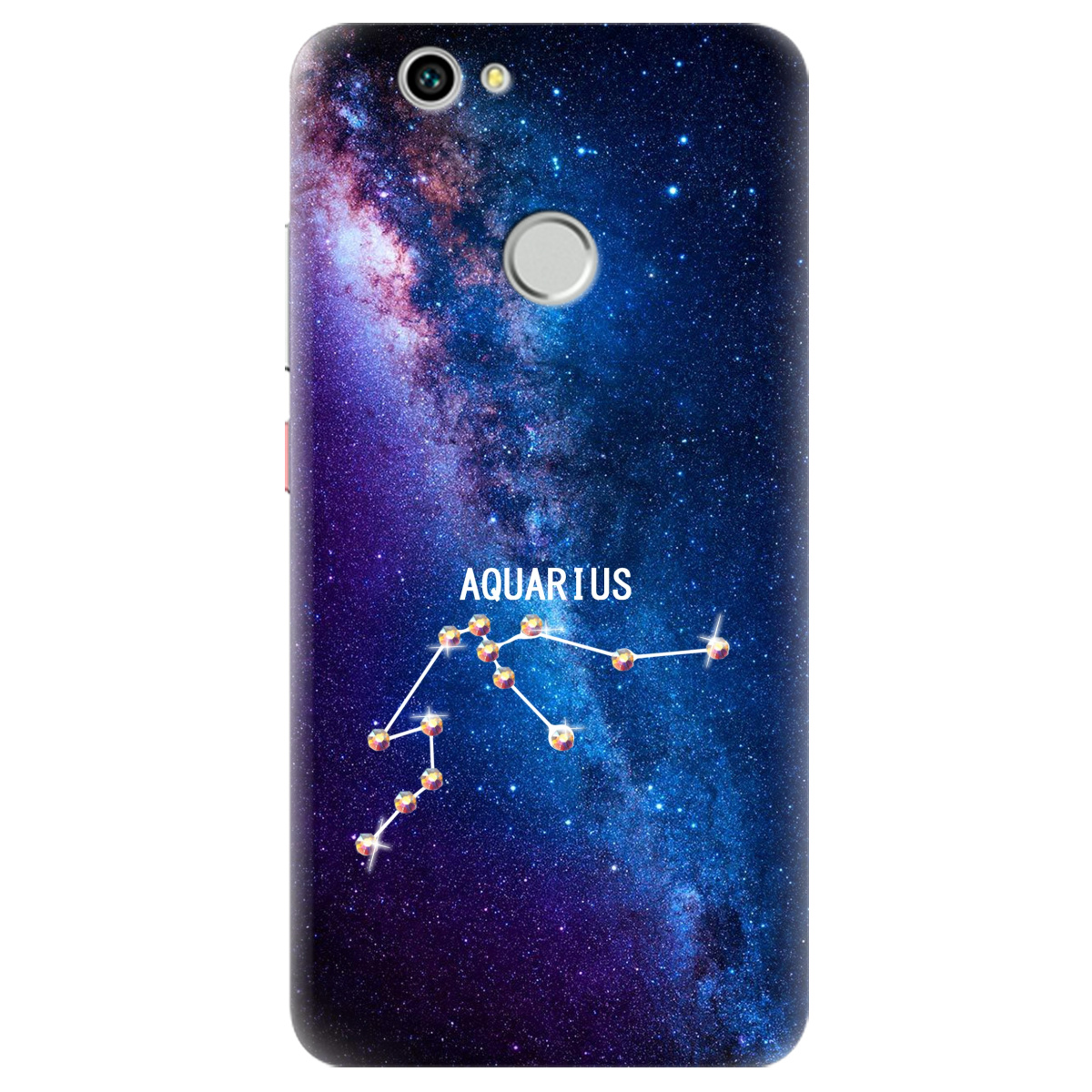 Чехол для Huawei Nova Aquarius (Водолей) со стразами - фото 1