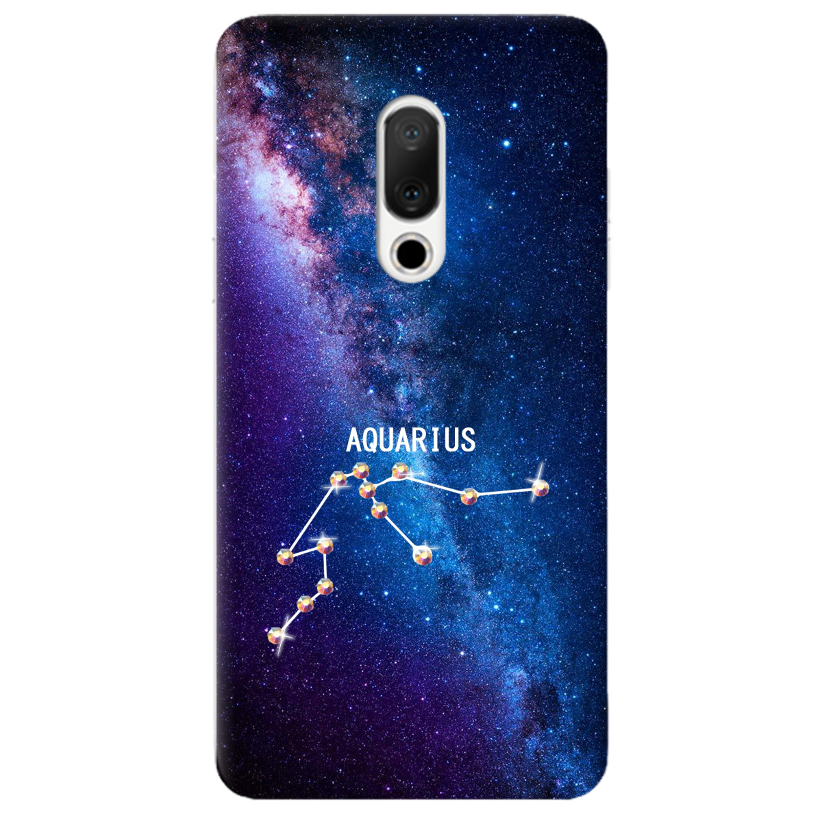 Чехол для Meizu 15 Aquarius (Водолей) со стразами - фото 1