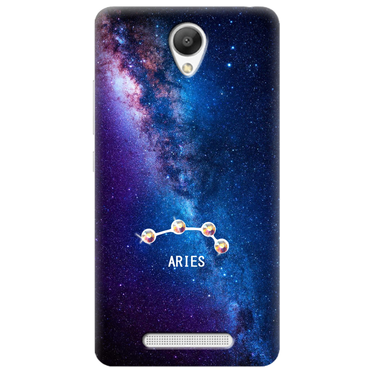 Чехол для Xiaomi Redmi Note 2 Aries (Овен) со стразами - фото 1