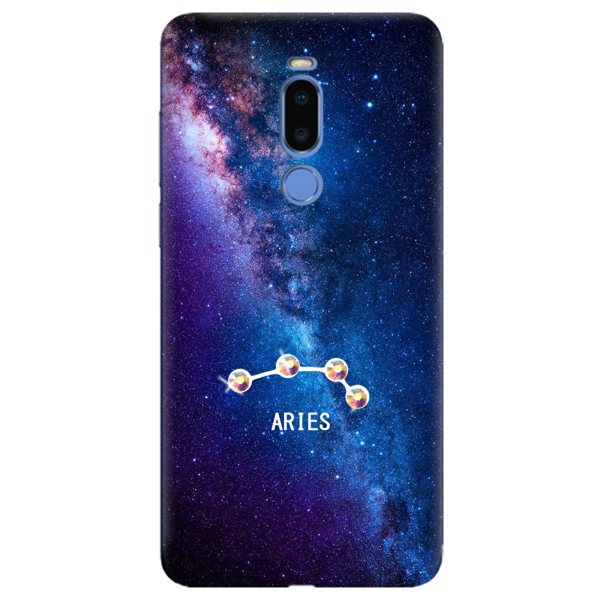 Чехол для Meizu Note 8 Aries (Овен) со стразами - фото 1