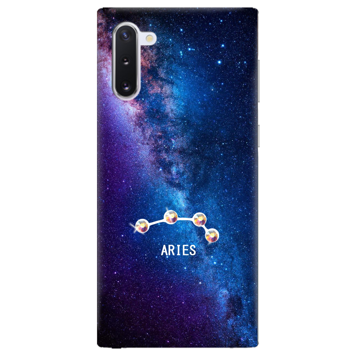 Чехол для Samsung Galaxy Note 10 Aries (Овен) со стразами - фото 1