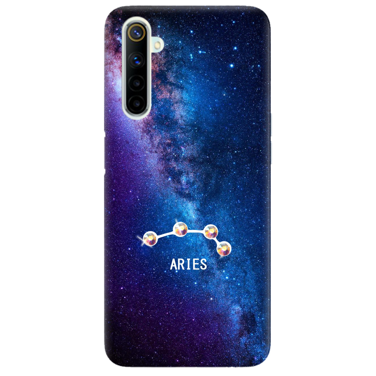 Чехол для Realme 6 Aries (Овен) со стразами - фото 1