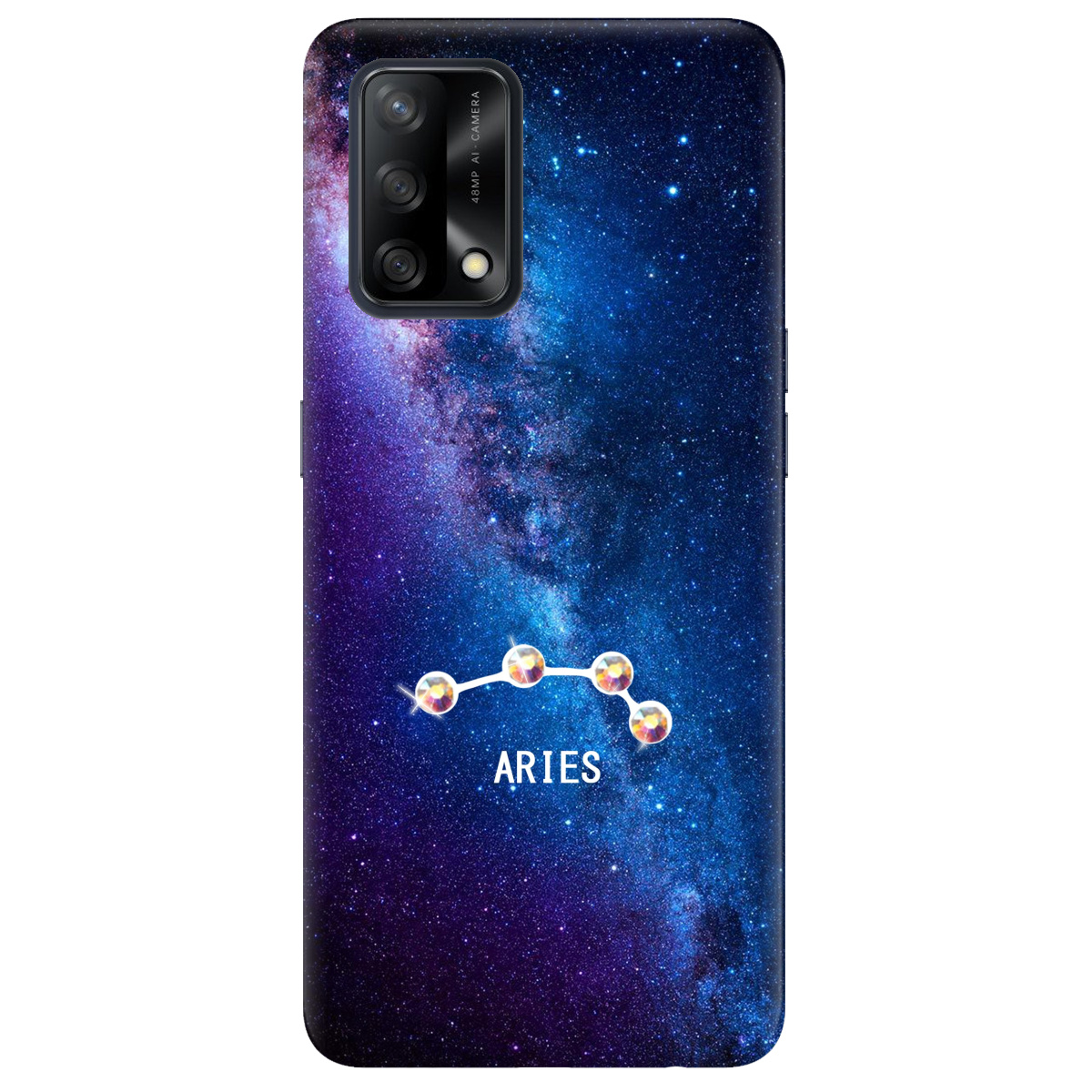 Чохол для Oppo A74 4G Aries (Овен) зі стразами - фото 1