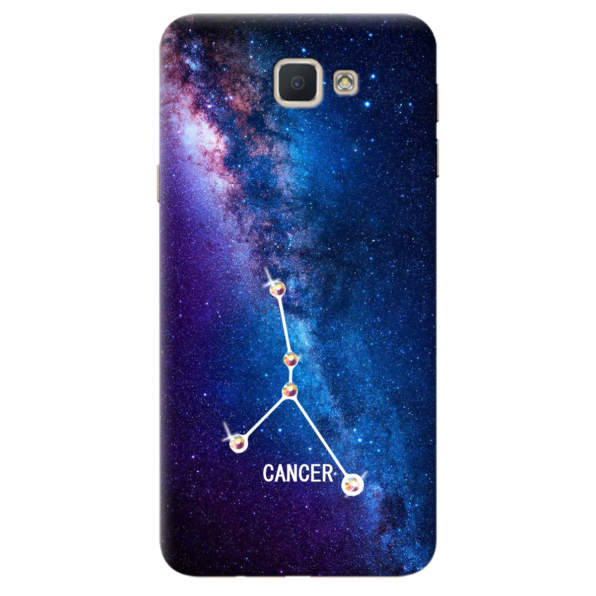 Чехол для Samsung Galaxy J5 Prime Cancer (Рак) со стразами - фото 1