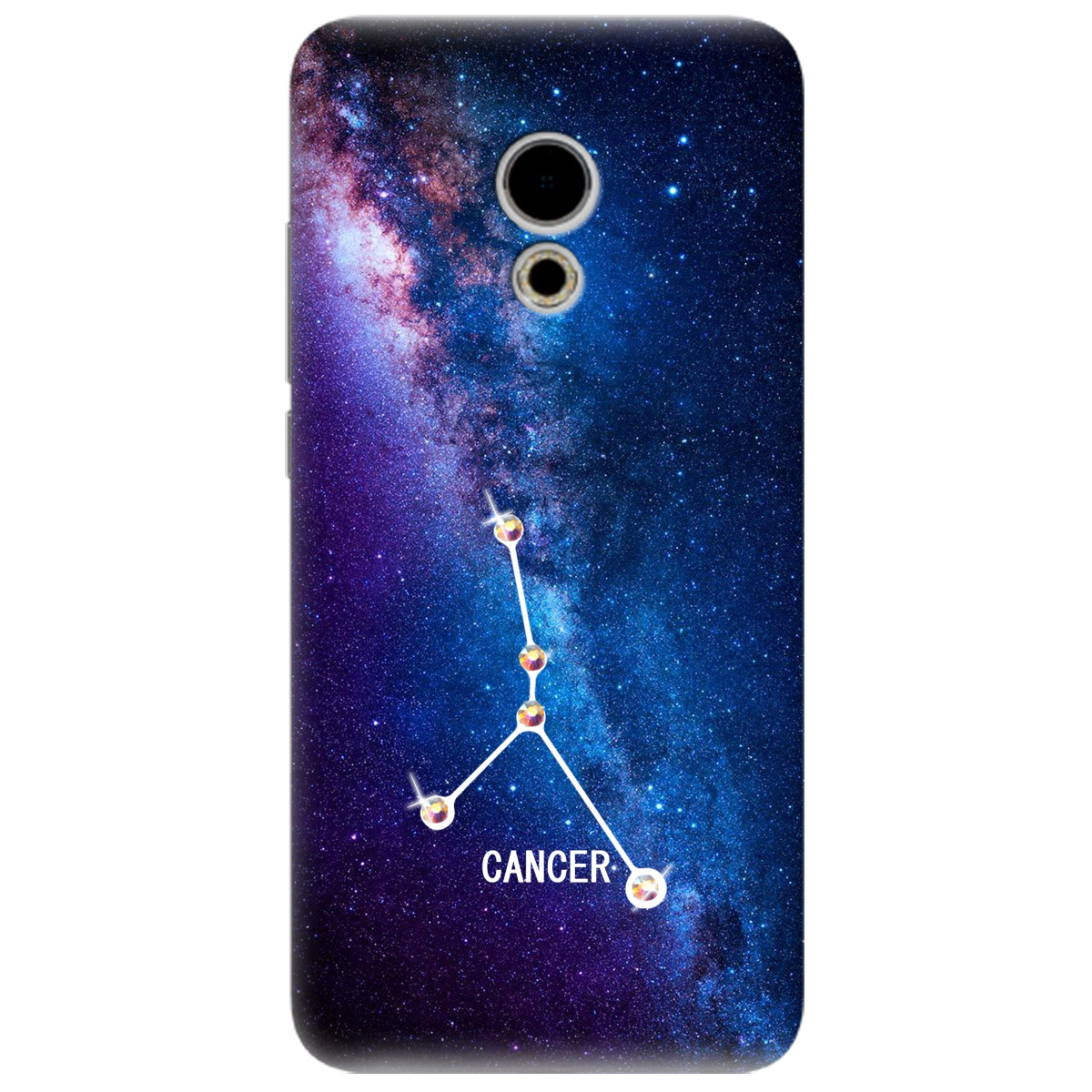 Чехол для Meizu Pro 6 Cancer (Рак) со стразами - фото 1