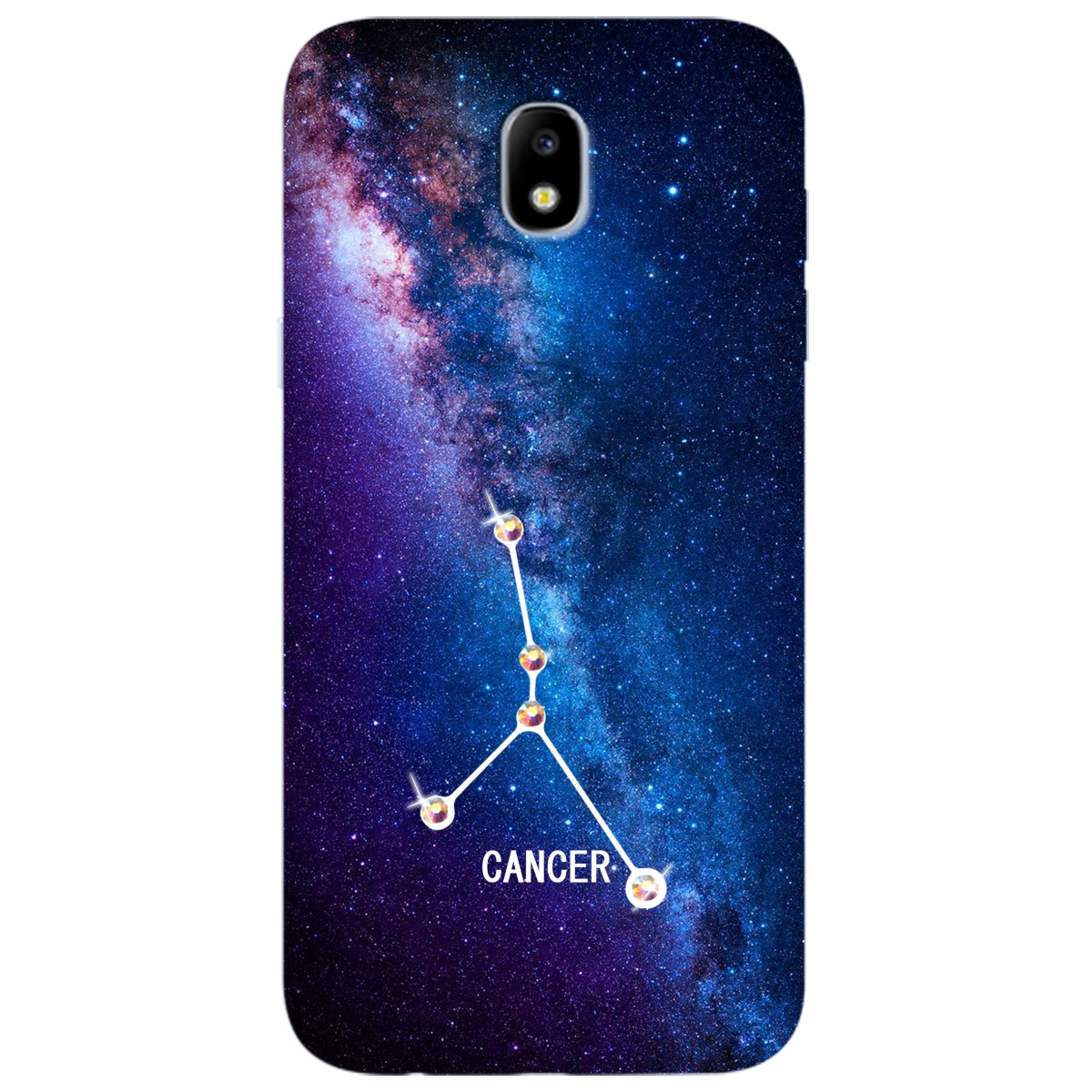 Чехол для Samsung Galaxy J5 2017 Cancer (Рак) со стразами - фото 1