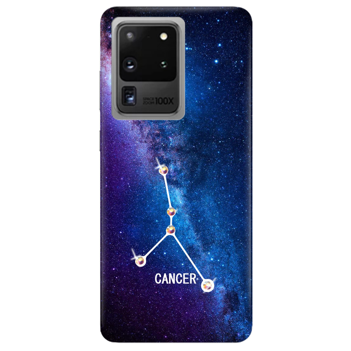 Чехол для Samsung Galaxy S20 Ultra Cancer (Рак) со стразами - фото 1