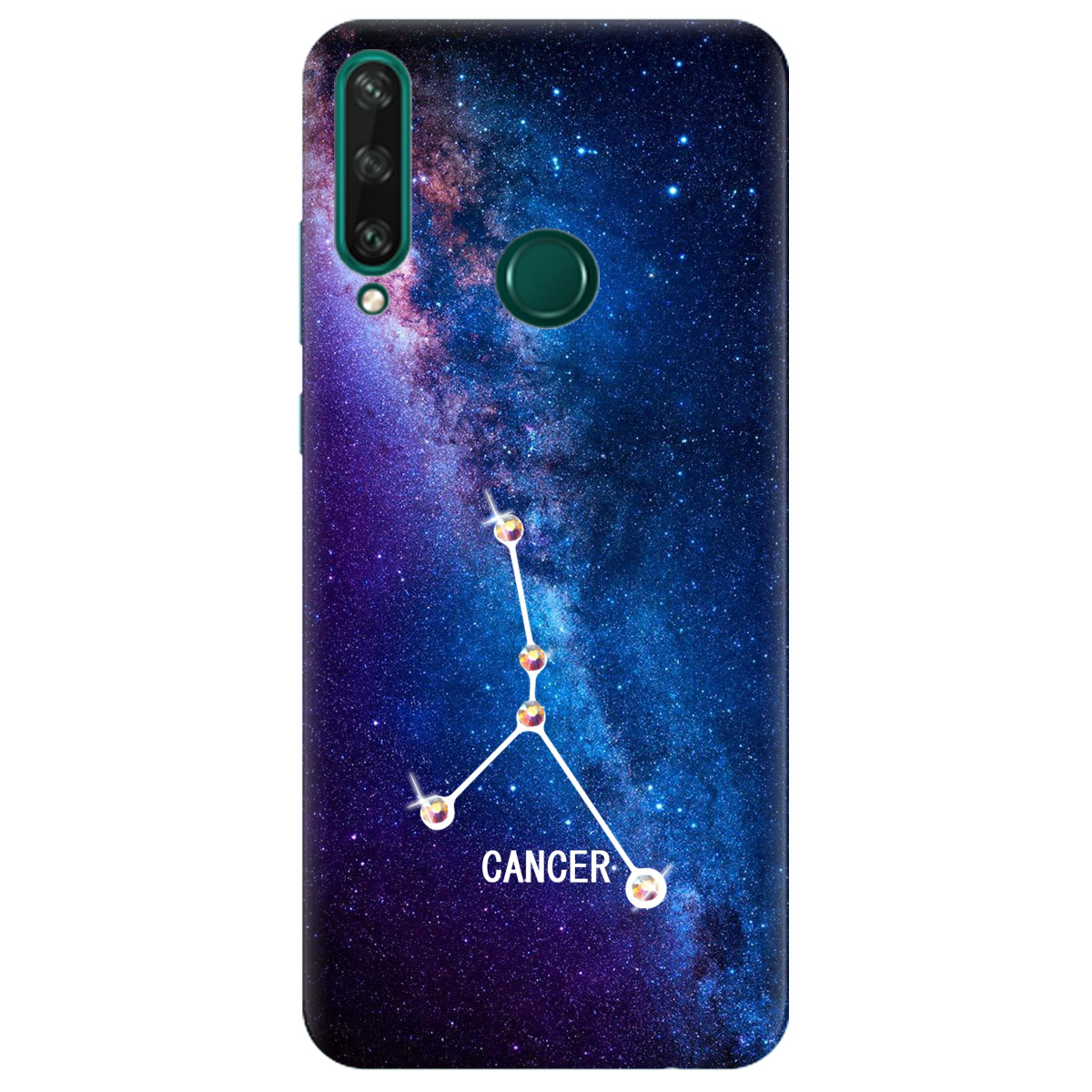 Чехол для Huawei Y6p Cancer (Рак) со стразами - фото 1