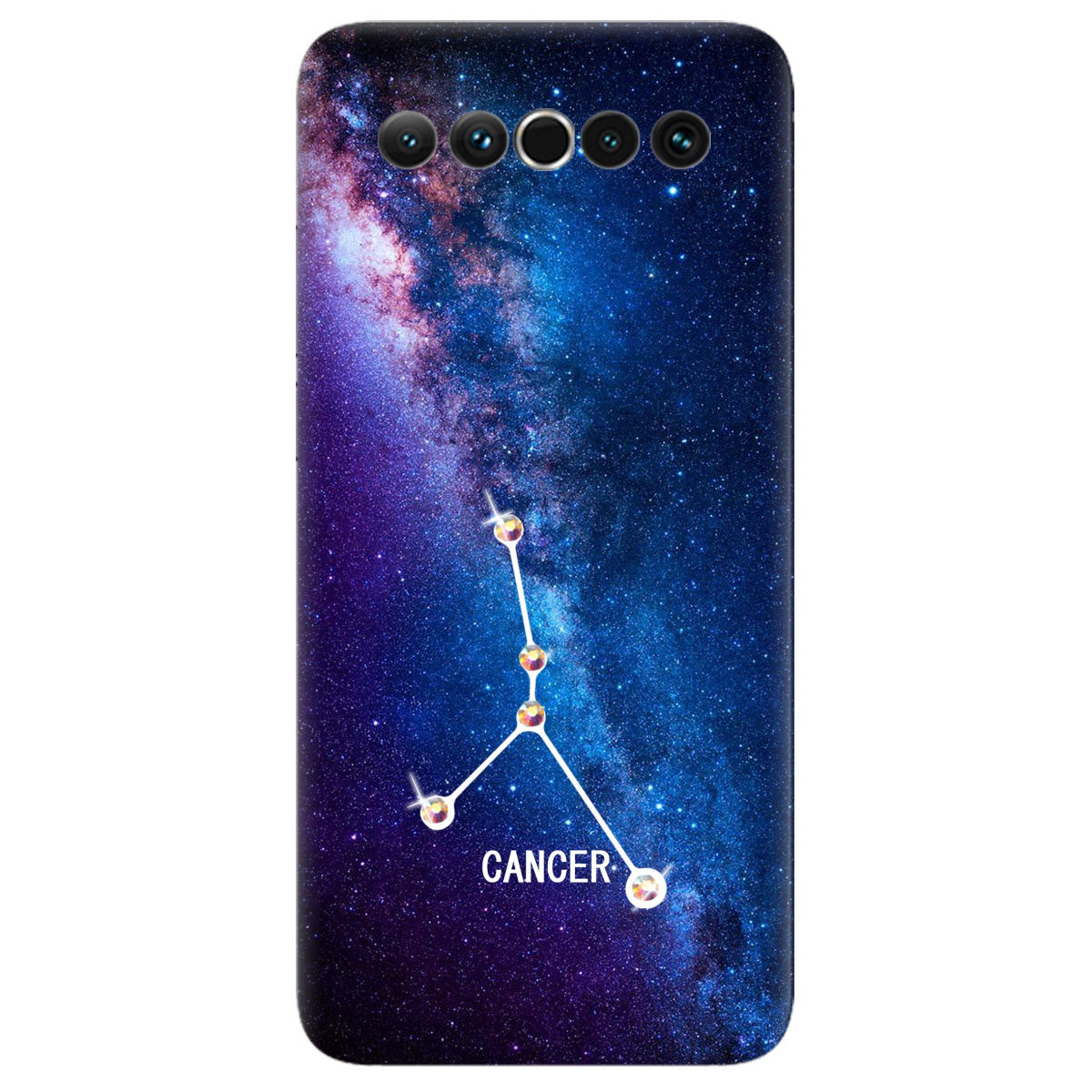 Чехол для Meizu 17 Cancer (Рак) со стразами - фото 1