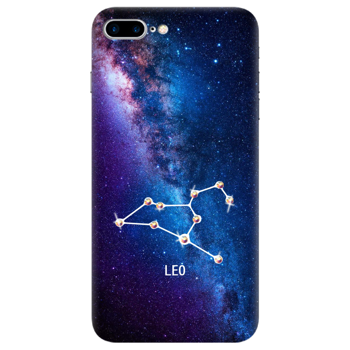 Чехол для Apple iPhone 7 Plus Leo (Лев) со стразами - фото 1