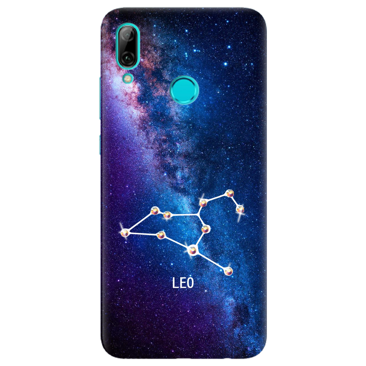 Чохол для Huawei P Smart 2019 Leo (Лев) зі стразами - фото 1