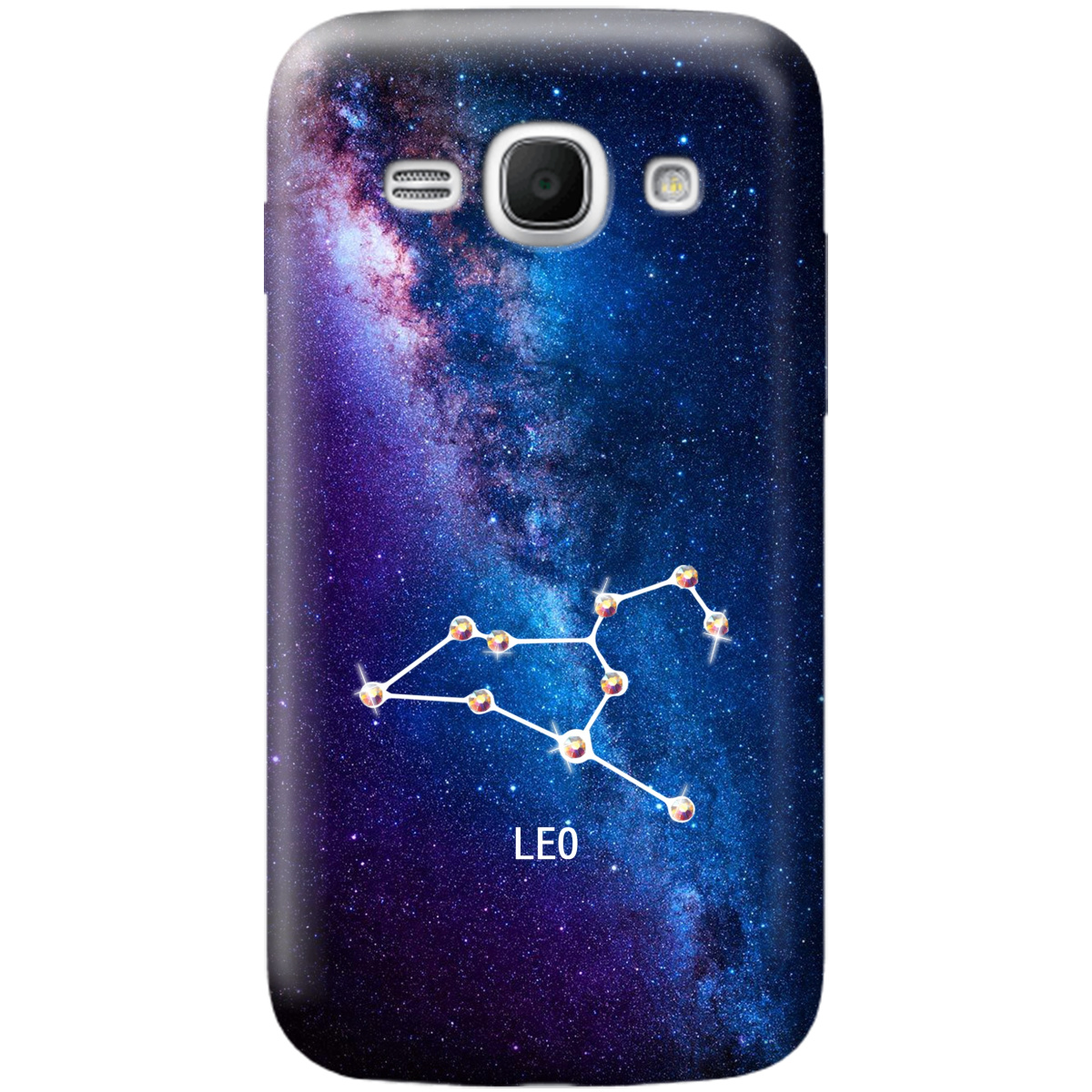 Чехол для Samsung Galaxy Ace 3 S7272 Leo (Лев) со стразами - фото 1