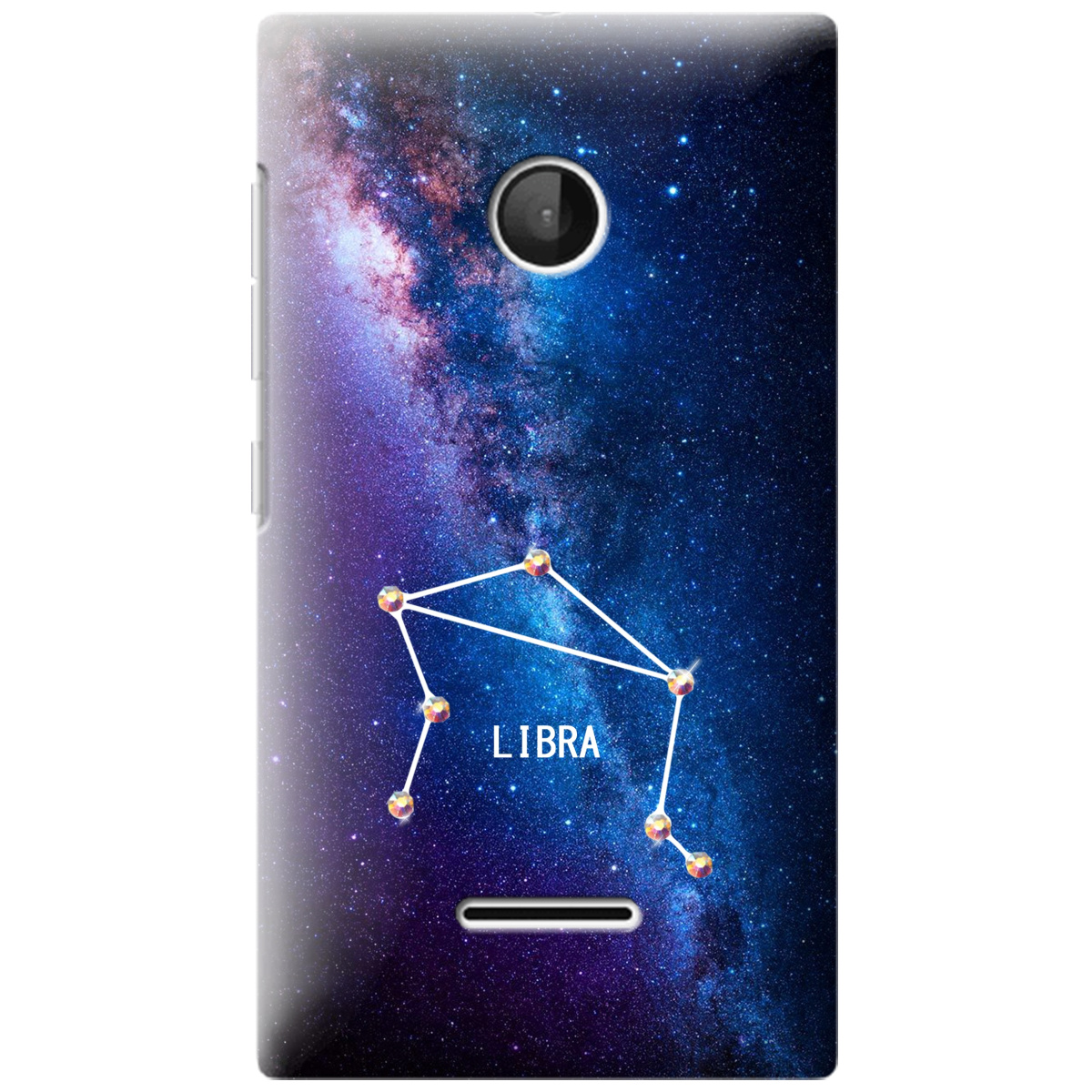 Чехол для Nokia Lumia 532 Libra (Весы) со стразами - фото 1