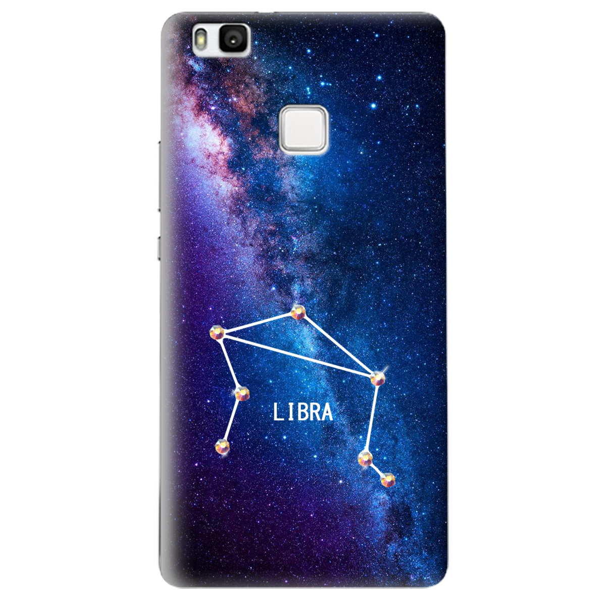 Чехол для Huawei P9 Lite Libra (Весы) со стразами - фото 1