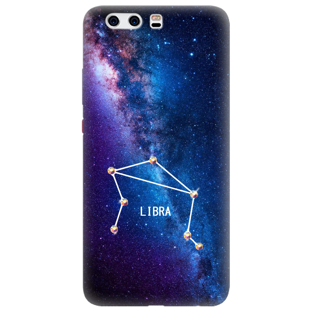 Чехол для Huawei P10 Plus Libra (Весы) со стразами - фото 1