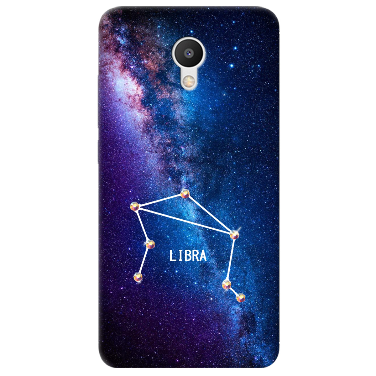 Чехол для Meizu M6 Libra (Весы) со стразами - фото 1