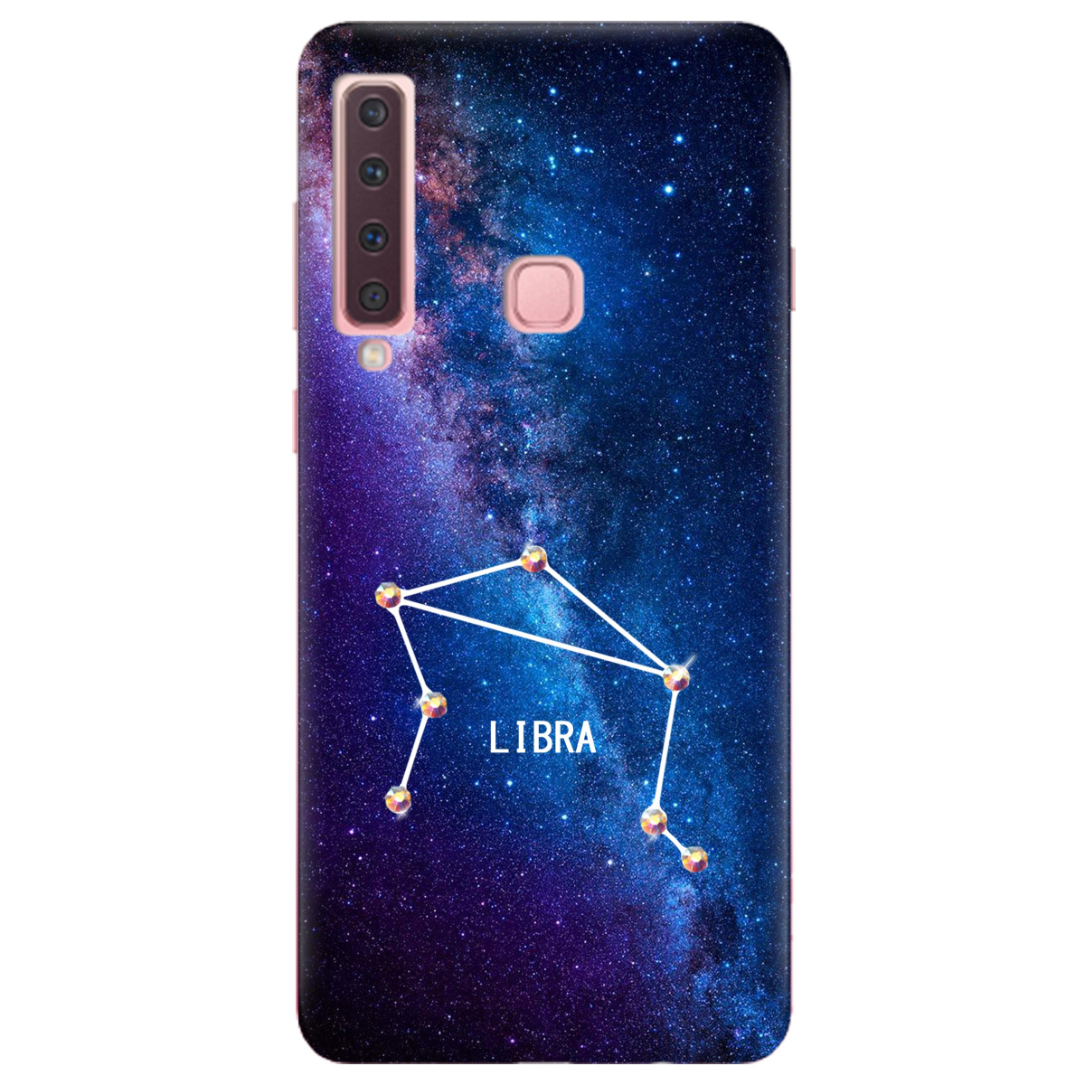 Чехол для Samsung Galaxy A9 2018 Libra (Весы) со стразами - фото 1