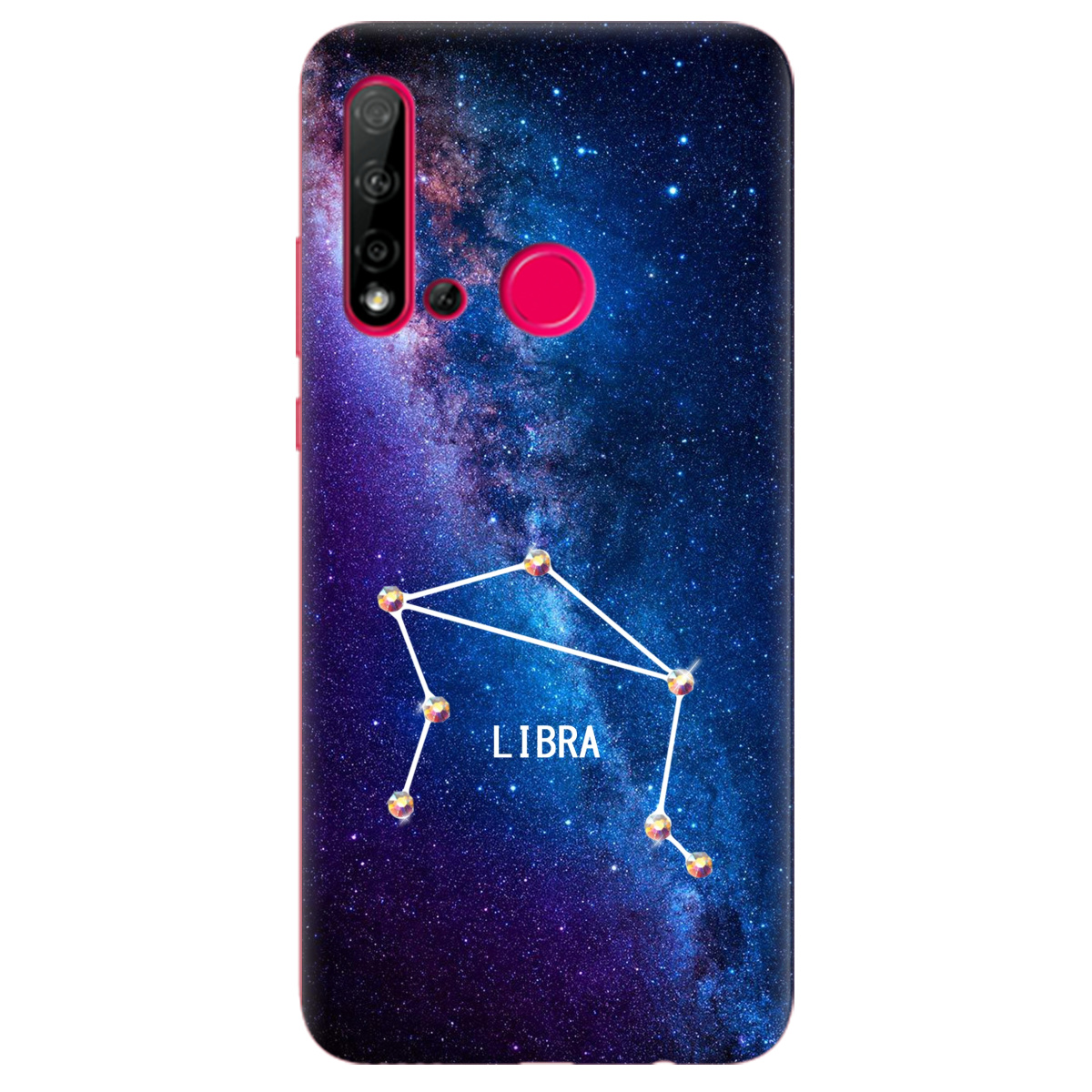 Чехол для Huawei P20 Lite 2019 Libra (Весы) со стразами - фото 1