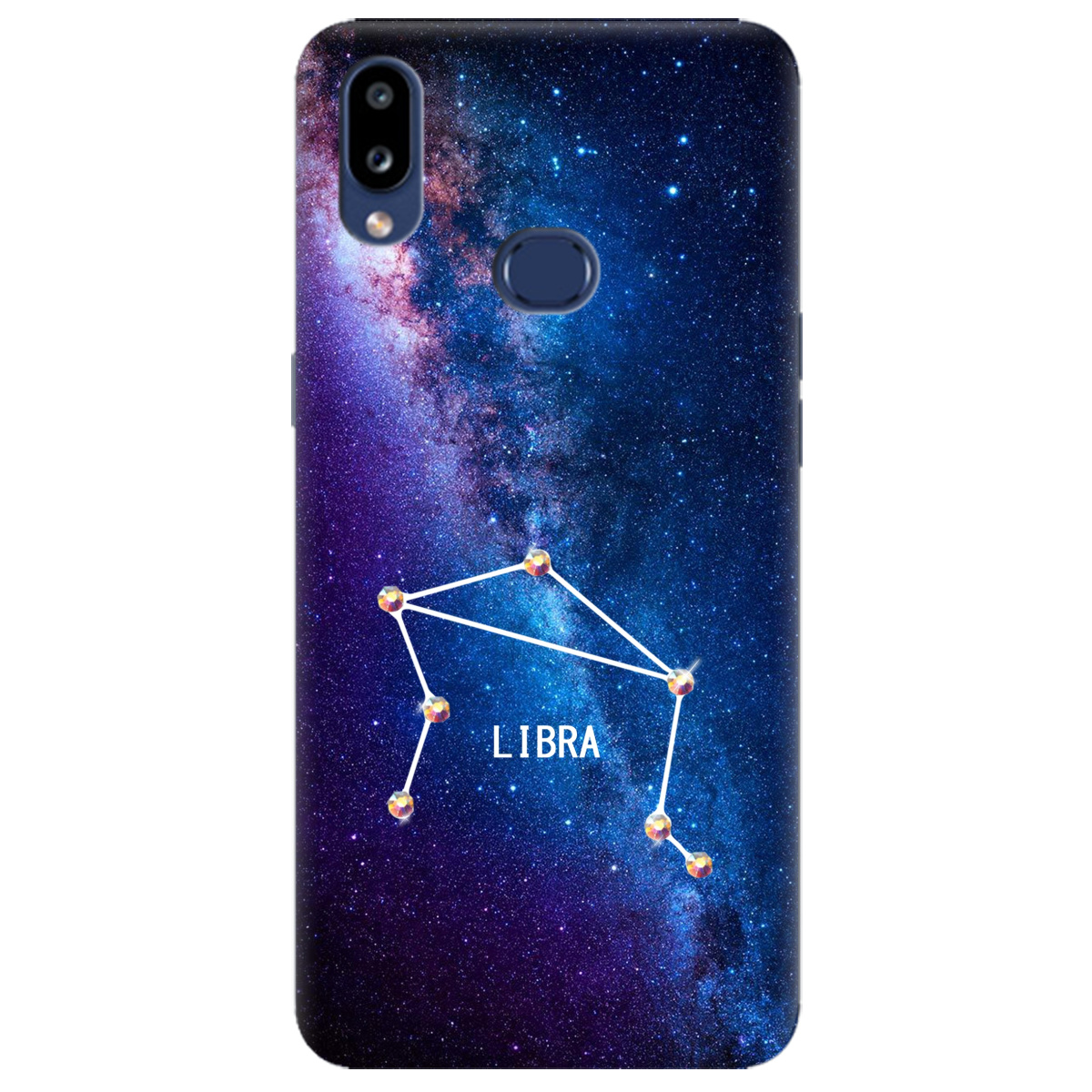 Чехол для Samsung Galaxy A10s Libra (Весы) со стразами - фото 1