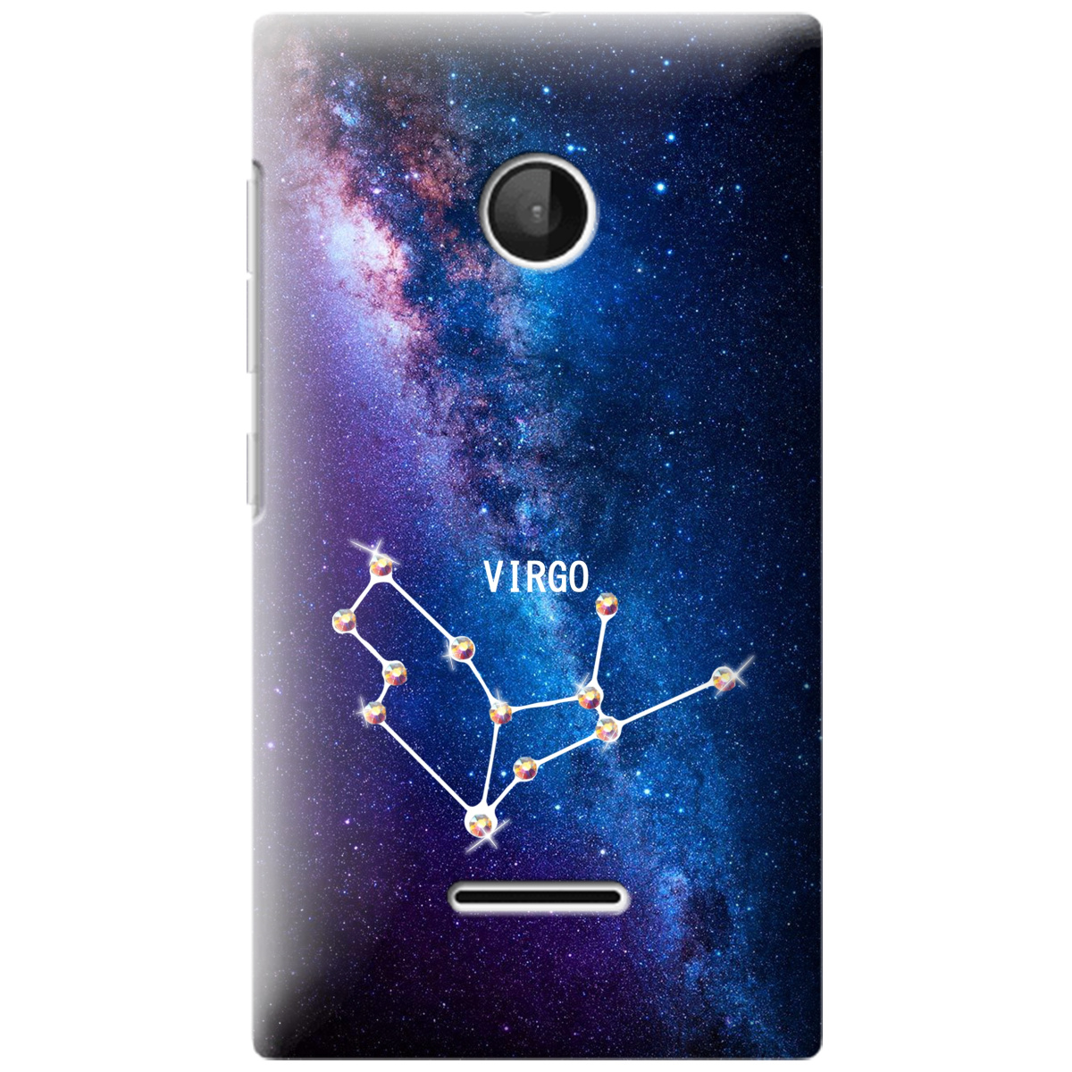 Чехол для Nokia Lumia 532 Virgo (Дева) со стразами - фото 1